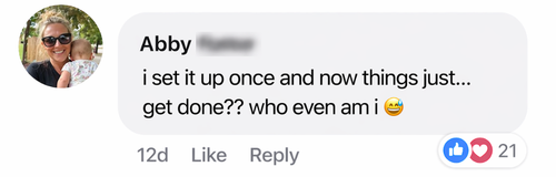 Rachel: can't believe i'm not behind on chores for the first time in forever